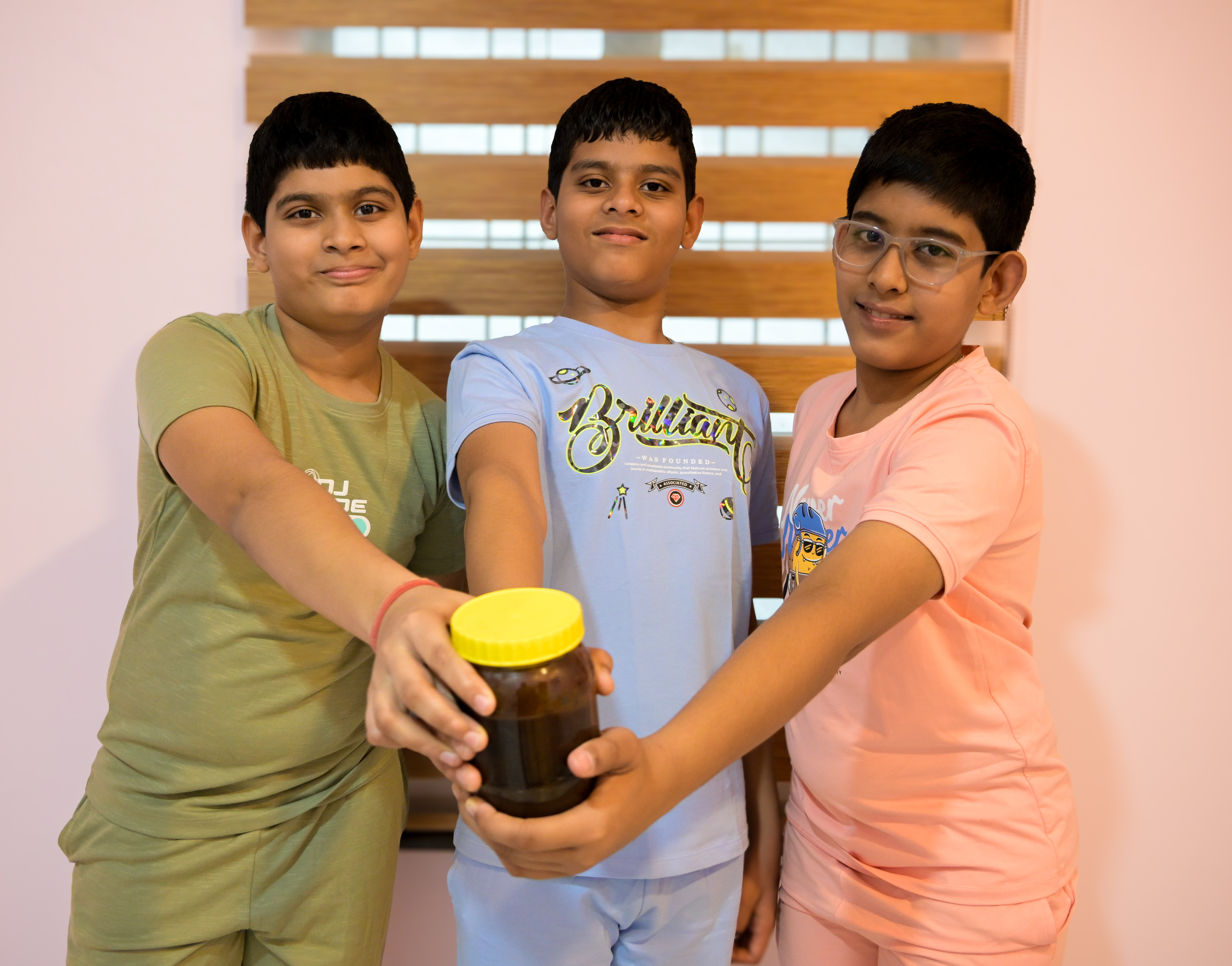 Happy young patients with Ayurvedic medicine